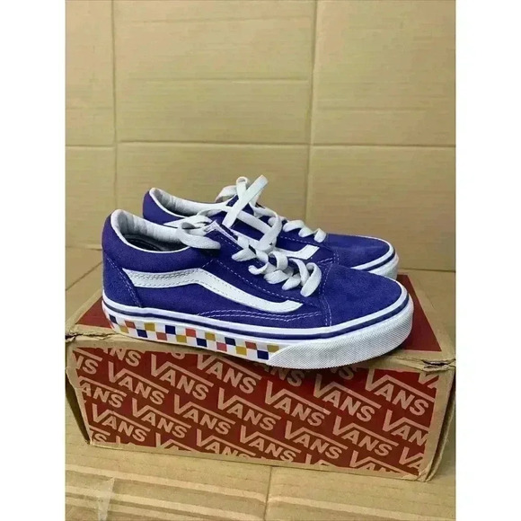 1035. Vans Old School/Royal Blue-US KIDS Size-1 - Picture 4 of 4